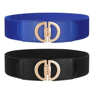 Women Wide Elastic Waist Belts Wide Stretchy Belts For Dress Fashion Ladies💛